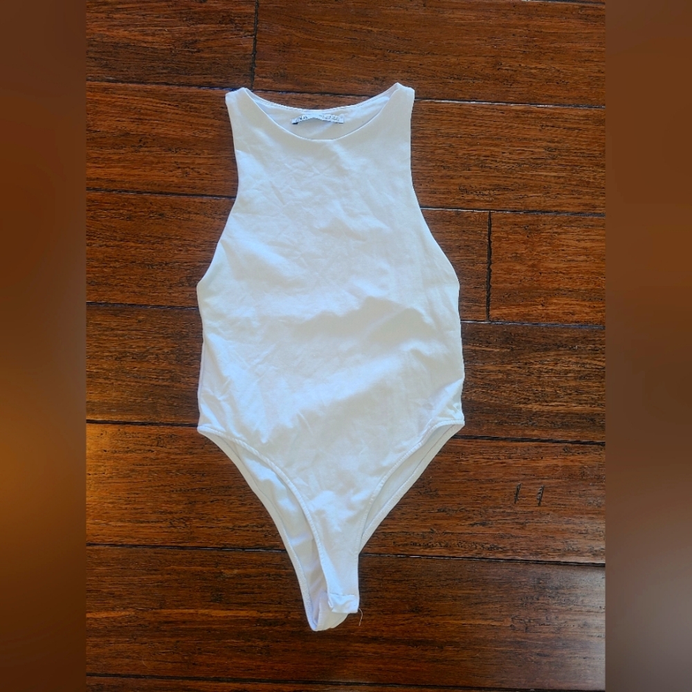 Zara white bodysuit small